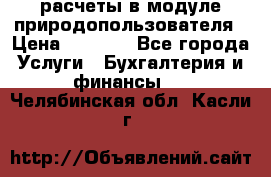 расчеты в модуле природопользователя › Цена ­ 3 000 - Все города Услуги » Бухгалтерия и финансы   . Челябинская обл.,Касли г.